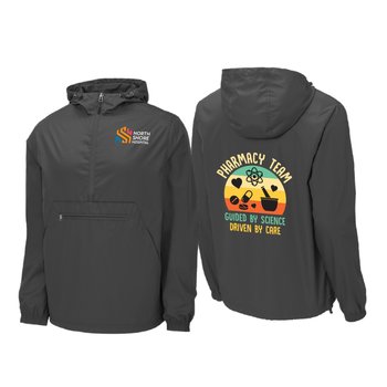 Pharmacy Sport-Tek® Unisex 2-In-1 Lightweight Packable Anorak Jacket - Embroidered Personalization Available from Positive Promotions