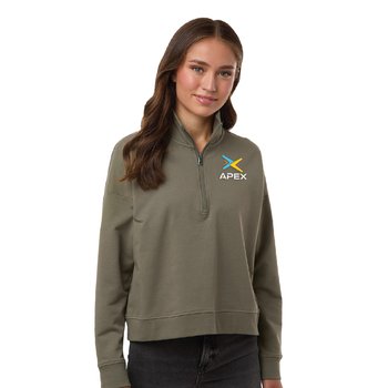 Independent Trading Co.® Women's Performance Quarter-Zip Pullover - Embroidered Personalization Available from Positive Promotions