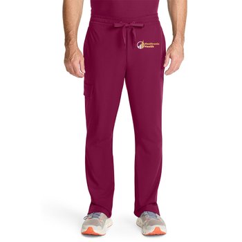 Healing Hands ® Men's 4-Pocket Zip Fly Drawstring Scrub Pant - Embroidered Personalization from Positive Promotions