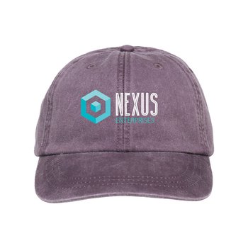 Adams Headwear® Optimum Pigment-Dyed Dad Hat - Embroidered Personalization Available from Positive Promotions