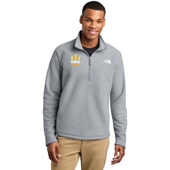 The North Face® Men's Textured Pine Grove Quarter-Zip Pullover - Embroidered Personalization Available from Positive Promotions