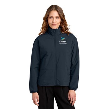 Mercer+Mettle® Women's Brookline Quilted Puffer Jacket - Embroidered Personalization Available from Positive Promotions