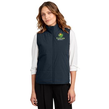 Mercer+Mettle® Women's Brookline Quilted Puffer Vest - Embroidered Personalization Available from Positive Promotions