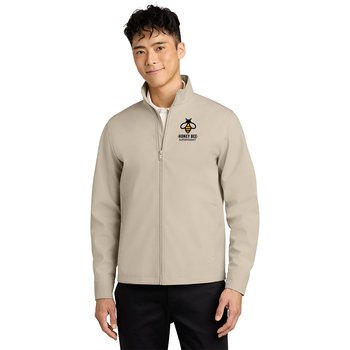 Mercer+Mettle® Men's Comfort Soft-Shell Jacket - Embroidered Personalization Available from Positive Promotions