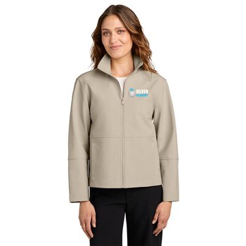 Mercer+Mettle® Women's Comfort Soft-Shell Jacket - Embroidered Personalization Available from Positive Promotions