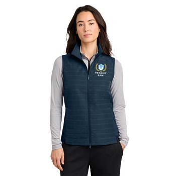 OGIO® Women's Driveline Hybrid Vest - Embroidered Personalization Available from Positive Promotions