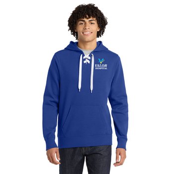 Sport-Tek ® Unisex Lace Up Pullover Hooded Sweatshirt - Embroidered Personalization Available from Positive Promotions