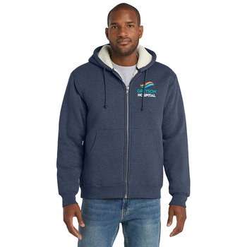 CornerStone® Heavyweight Sherpa-Lined Hooded Fleece Jacket - Embroidered Personalization Available from Positive Promotions