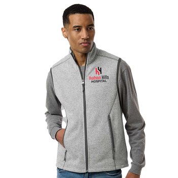 North End® Men's Jasper Jacquard Fleece Vest - Embroidered Personalization Available from Positive Promotions