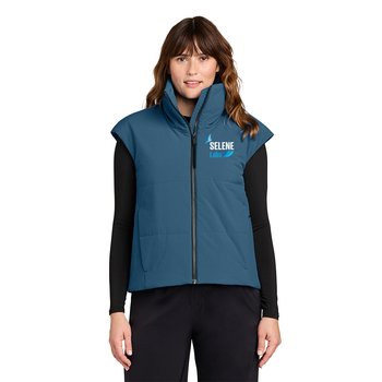 MiiR® Women's Sashiko Stretch Puffer Vest - Embroidered Personalization Available from Positive Promotions