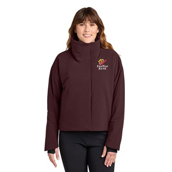 MiiR® Women's Sashiko Full-Zip Stretch Puffer Jacket - Embroidered Personalization Available from Positive Promotions