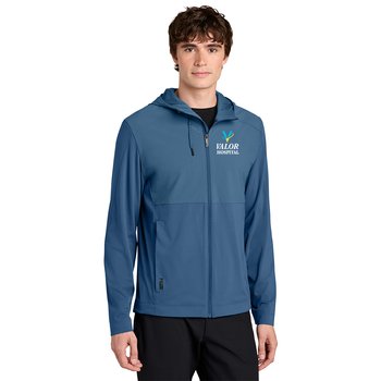 MiiR® Men's Kivu Hybrid Stretch Full-Zip Hooded Jacket - Embroidered Personalization Available from Positive Promotions