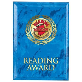 Reading Award Blue Marble Award Plaque from Positive Promotions