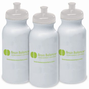 Brain Balance® Achievement Centers Water Bottle 20 oz. - Pack of 10 from Positive Promotions