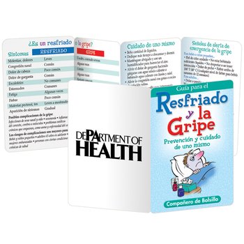 Guide to Cold and Flu Prevention & Self-Care Pocket Pal (Spanish) - One-Color Personalization Available from Positive Promotions