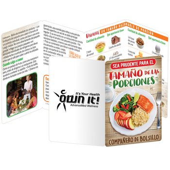 Be Wise About Portion Size Pocket Pal (Spanish) - Personalization Available from Positive Promotions
