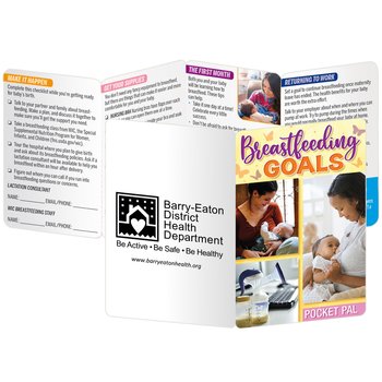 Breastfeeding Goals Pocket Pal - Personalization Available from Positive Promotions
