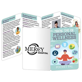 Making Time for Personal Wellness Pocket Pal - One-Color Personalization Available from Positive Promotions