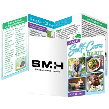 Make Self-Care a Habit Pocket Pal - One-Color Personalization Available from Positive Promotions