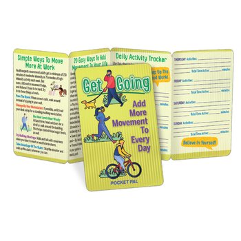 Get Going: Add More Movement to Every Day Pocket Pal - One-Color Personalization Available from Positive Promotions