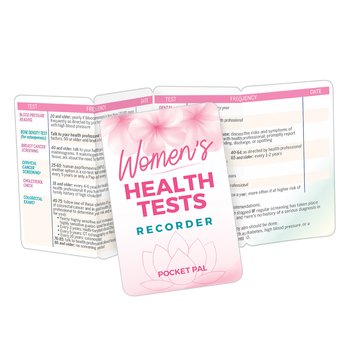 Women's Health Tests Recorder Pocket Pal - One-Color Personalization Available from Positive Promotions