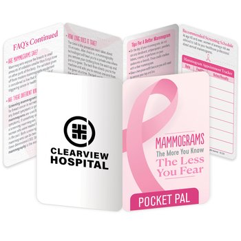 Mammograms The More You Know The Less You Fear Pocket Pal from Positive Promotions
