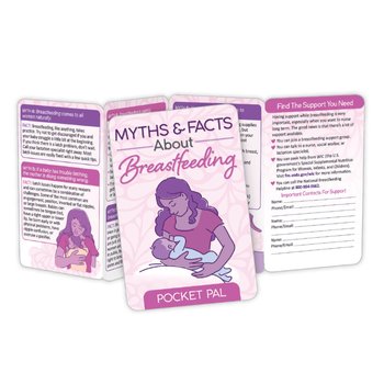 Breastfeeding Myths & Facts Pocket Pal - One-Color Personalization Available from Positive Promotions