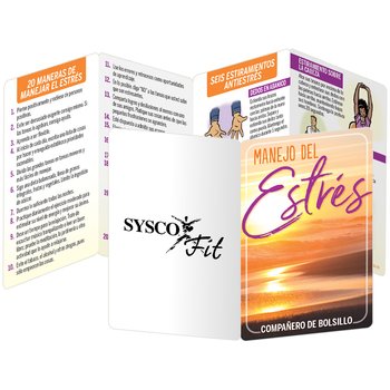 Stress Management Pocket Pal (Spanish) - Personalization Available from Positive Promotions