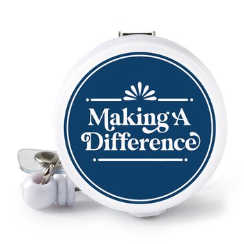 Making a Difference Retractable Badge Holder With Alligator Clip from Positive Promotions