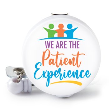 We Are the Patient Experience Retractable Badge Holder With Alligator Clip from Positive Promotions