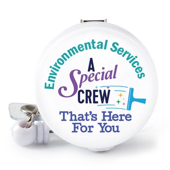 Environmental Services Round Badge Holder from Positive Promotions
