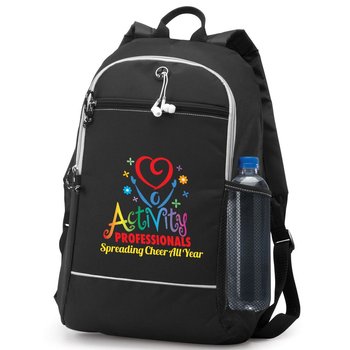 Activity Professionals Spreading Cheer All Year Bayside Backpack from Positive Promotions