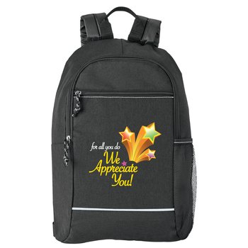 For All You Do, We Appreciate You! Bayside Backpack from Positive Promotions