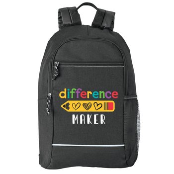 Difference Maker Bayside Backpack With Reflective Trim from Positive Promotions