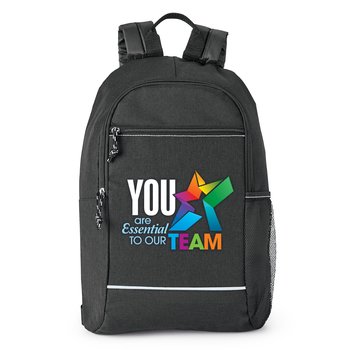 You Are Essential to Our Team Bayside Backpack With Reflective Trim from Positive Promotions