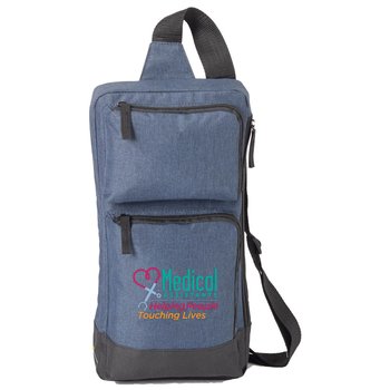 Medical Assistants: Helping People, Touching Lives Modesto Multi-Pocket Sling Bag from Positive Promotions