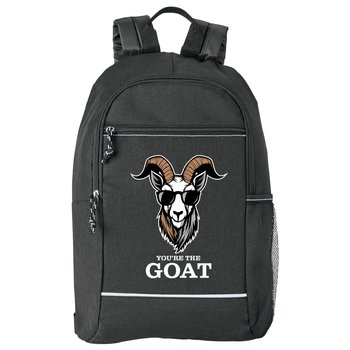 You're the GOAT Bayside Backpack With Reflective Trim from Positive Promotions