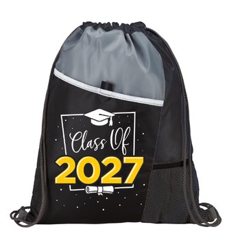 Class of 2027 Drawstring Backpack from Positive Promotions