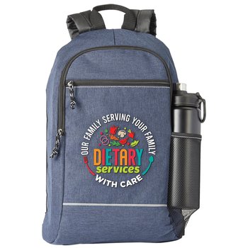 Dietary Services Bayside Backpack With Reflective Trim from Positive Promotions