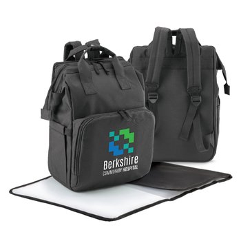 2-in-1 Diaper Bag Backpack - Personalization Available from Positive Promotions
