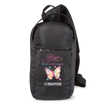 Hope, Dream, Create, Inspire Ventura Crossbody Sling Bag - Personalization Available from Positive Promotions