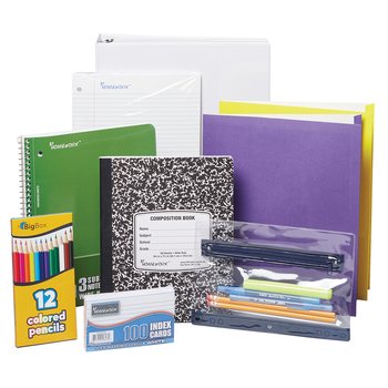 Budget Back-to-School Supply Kit: Grades 9-12 from Positive Promotions