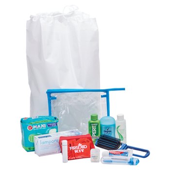 Female 13-Piece Personal Care Kit With Cinch Bag from Positive Promotions