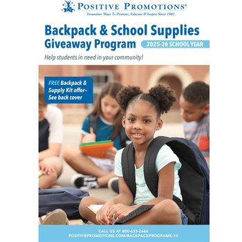Backpack & School Supplies Giveaway Program from Positive Promotions
