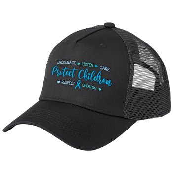 Protect Children Mesh-Back Trucker Cap from Positive Promotions