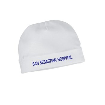 Infant Jersey Beanie Hat (White) - One-Color Personalization Available from Positive Promotions