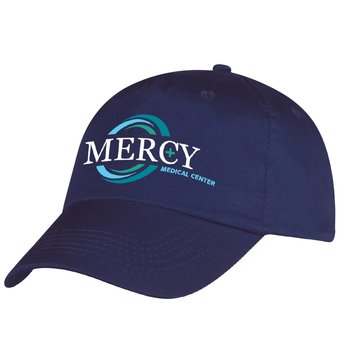 Navy Baseball Cap - Embroidered Personalization Available from Positive Promotions