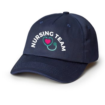 Healthcare Team Pride Navy Hat - Embroidered Personalization Available from Positive Promotions