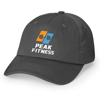 Gray Baseball Cap - Heat-Transfer Personalization Available from Positive Promotions