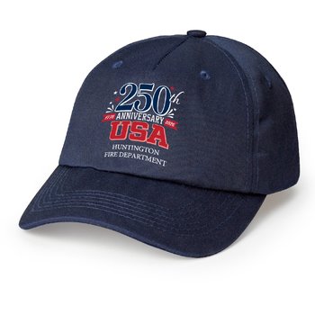 USA 250th Anniversary USA Baseball Cap Baseball Cap - One-Color Personalization Available from Positive Promotions